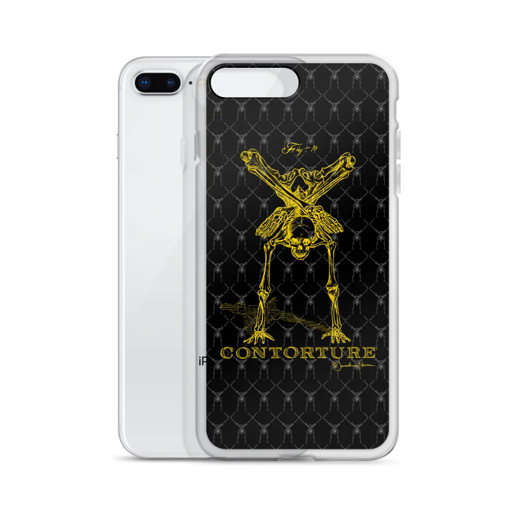 Contorture iPhone Case: Gold Contortion Skeleton