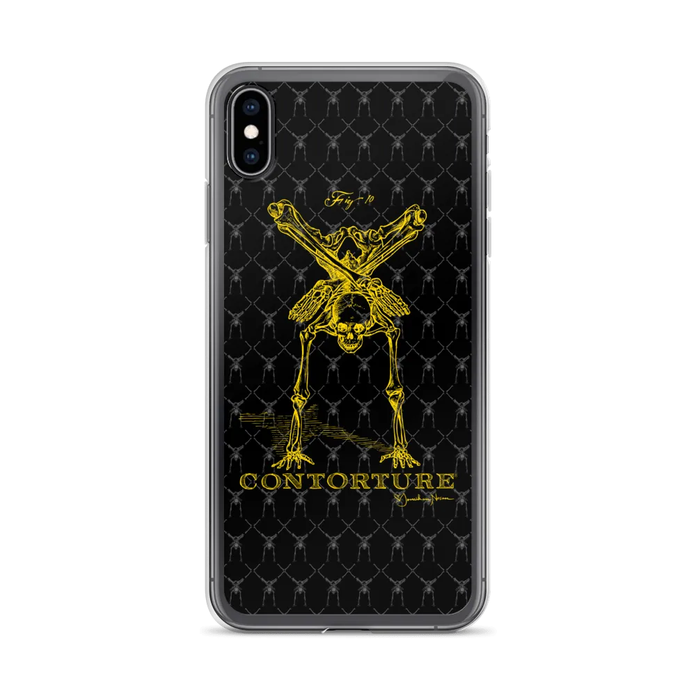 Contorture iPhone Case: Gold Contortion Skeleton