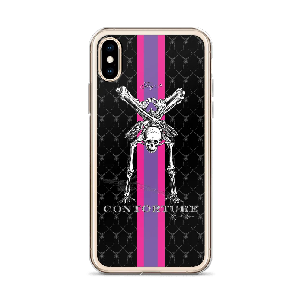 Contorture iPhone Case: SuperStripe Contortion Skeleton