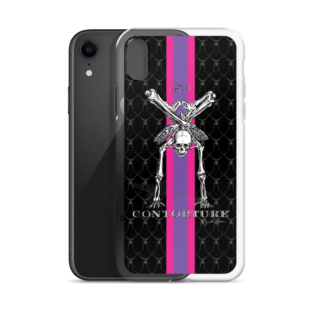 Contorture iPhone Case: SuperStripe Contortion Skeleton