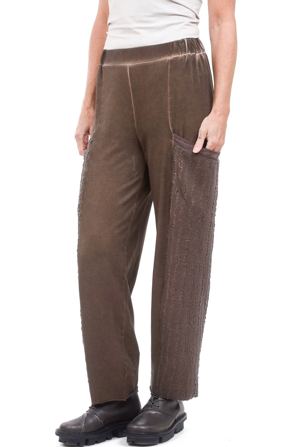 Contrast Pocket Panel Pant, Mink