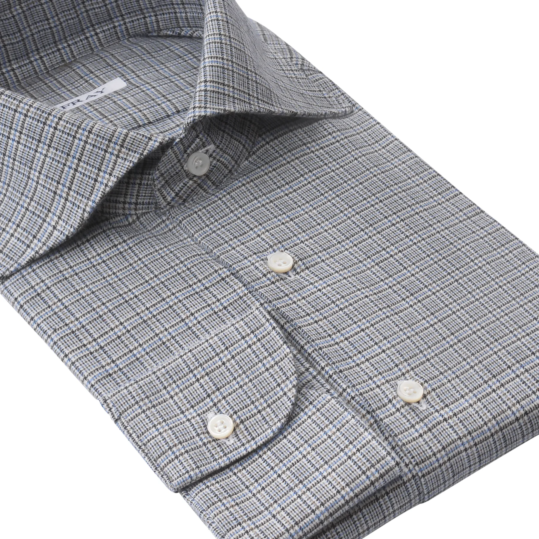 Cotton and Cashmere-Blend Checked Shirt