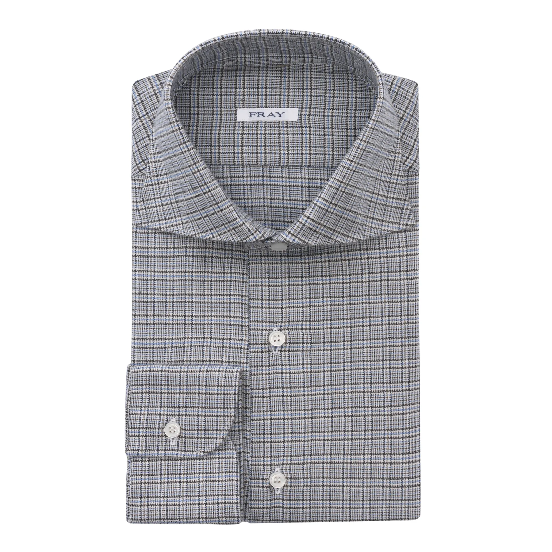 Cotton and Cashmere-Blend Checked Shirt