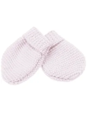 Cotton Knitted Soft Pink Gloves/Mittens