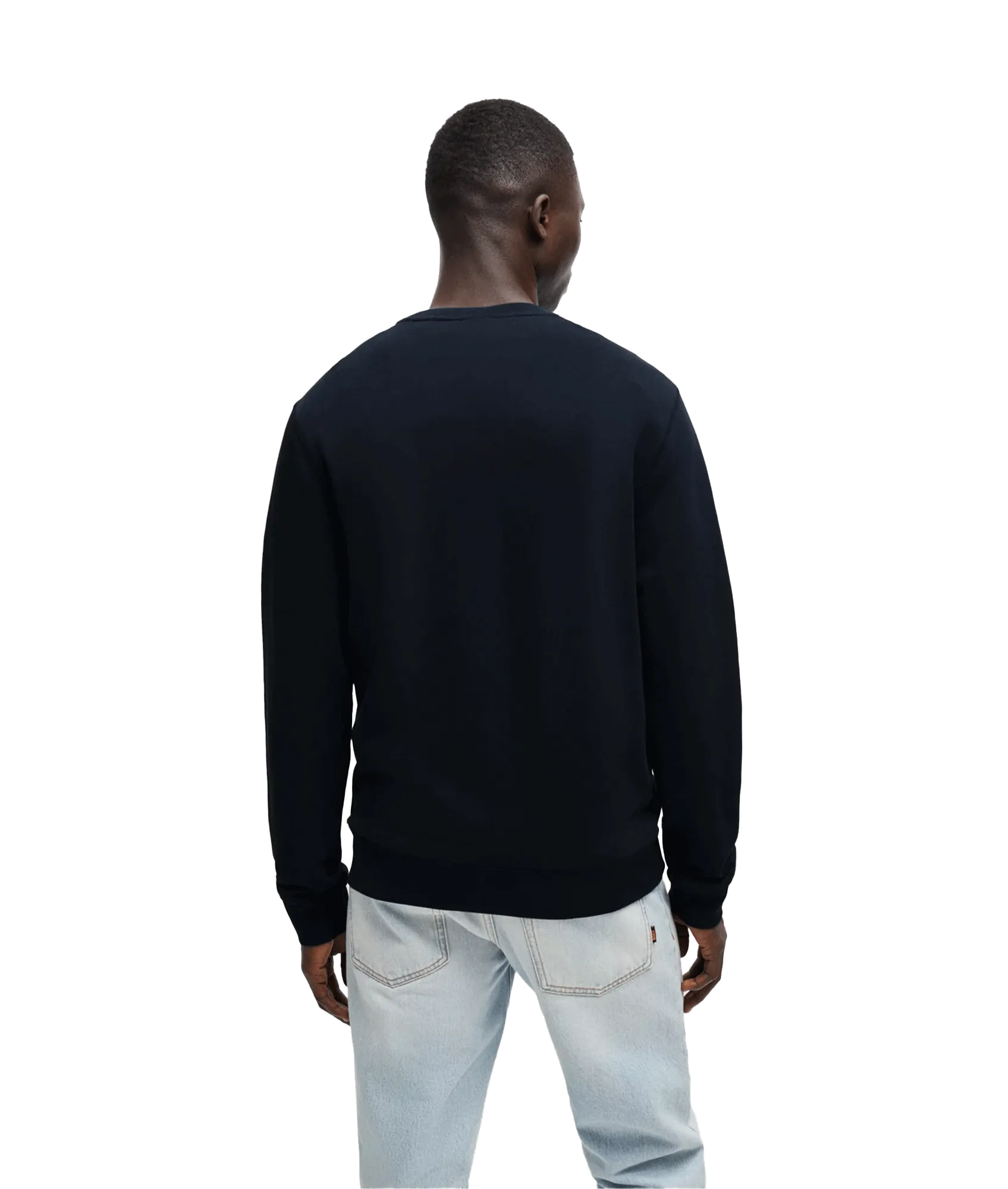 Cotton-terry Relaxed-fit Sweatshirt With Logo Patch - Navy