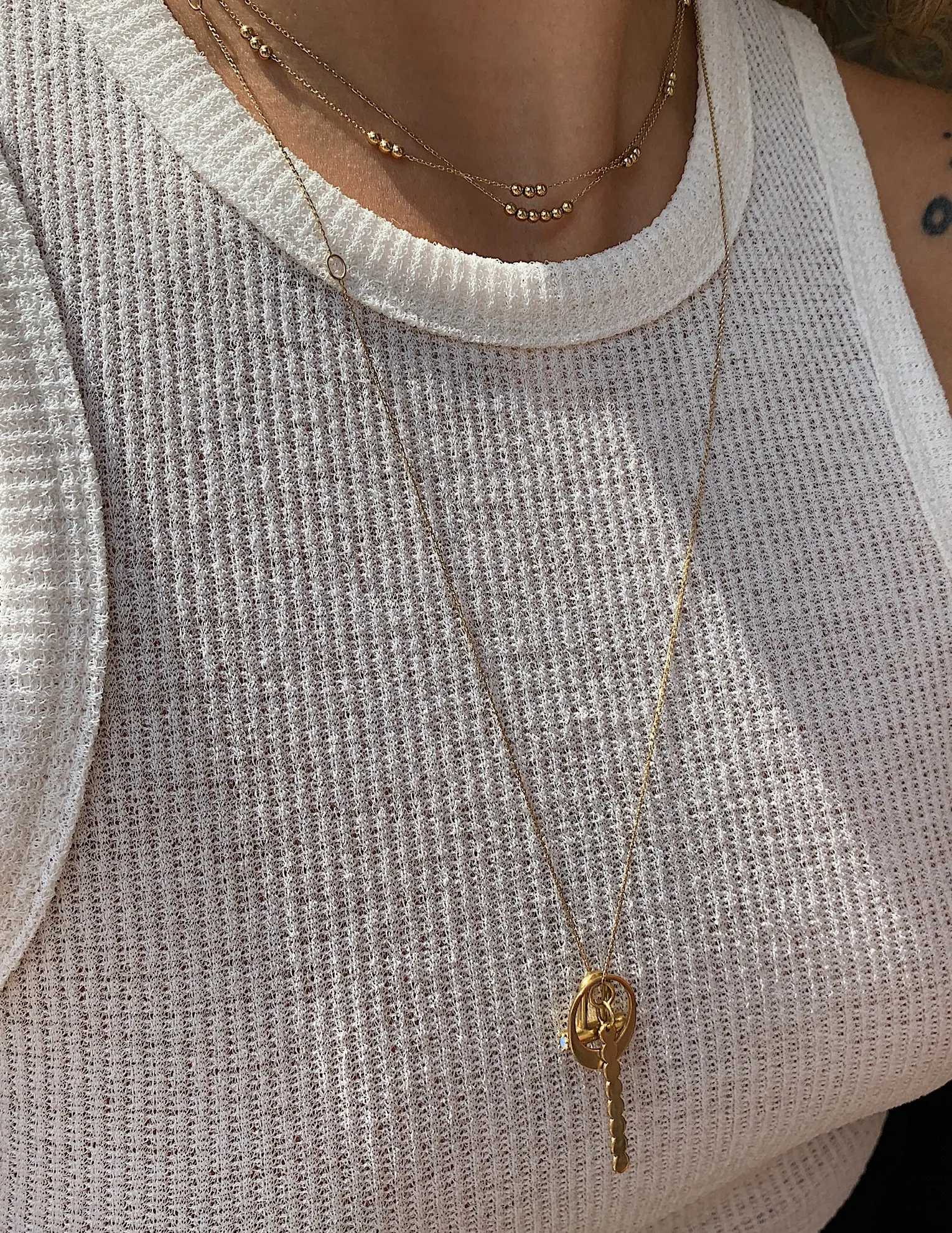 Coucou necklace <br>Solid gold