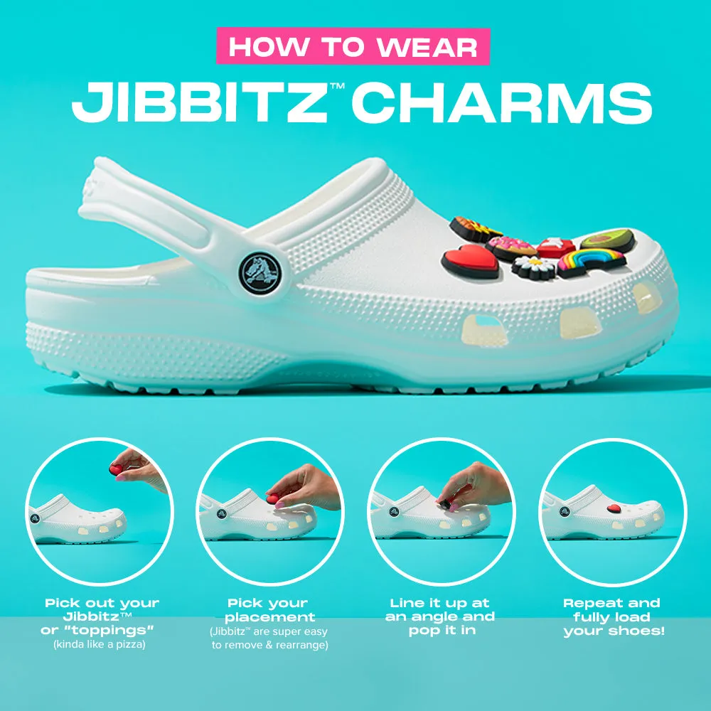 CROCS JIBBITZ - NO THANKS - CLEARANCE