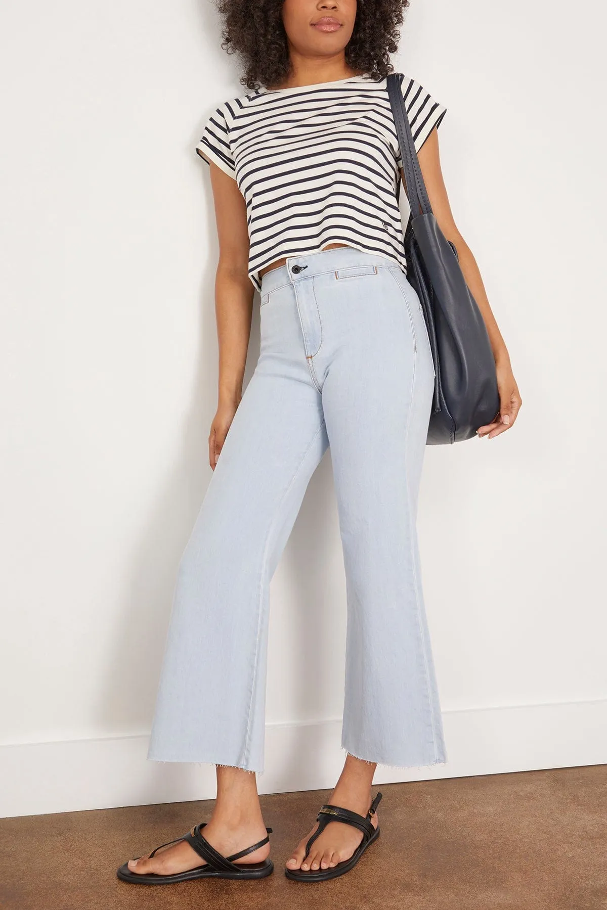 Crop Brighton Denim Pant in Bleach