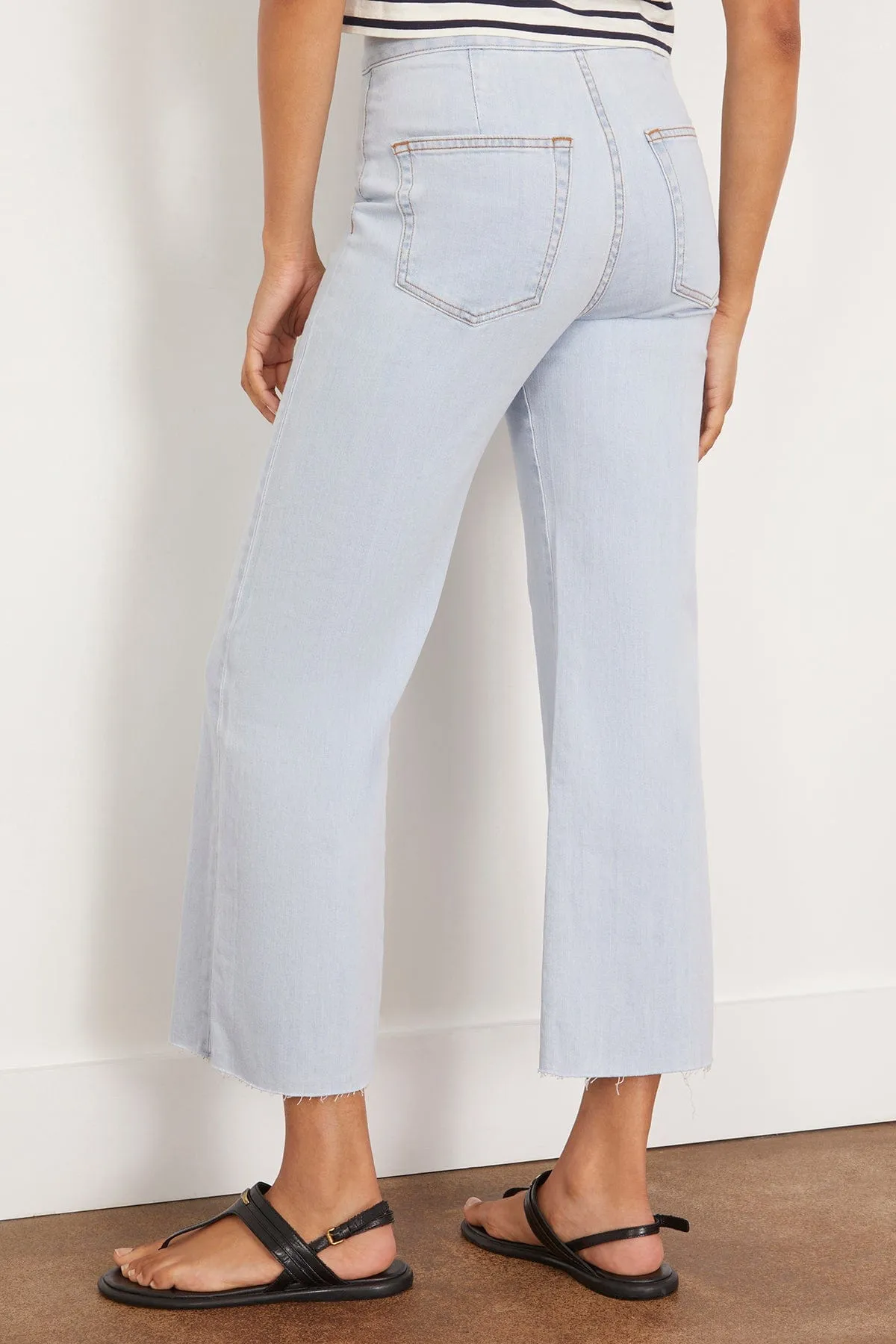 Crop Brighton Denim Pant in Bleach