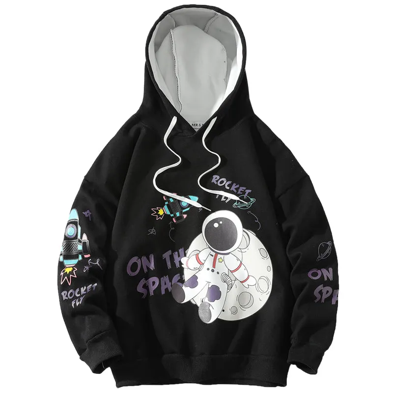 Custom Print Cotton Fleece Mens Raw Hem Hoodies with String Heavyweight Pockets Men Hoodies