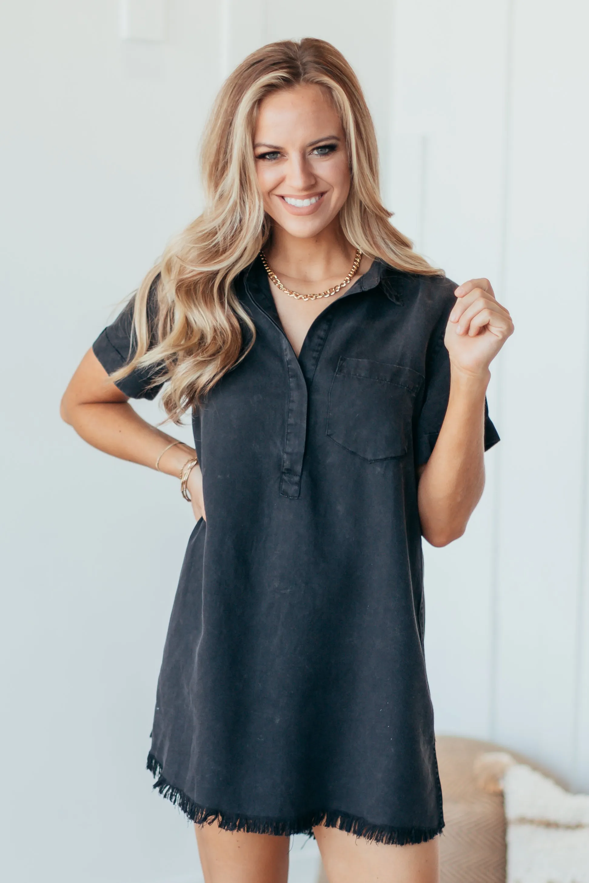 Darby Washed Denim Dress