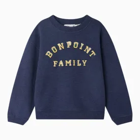 Dark Blue Tonino Cotton Sweatshirt With Logo