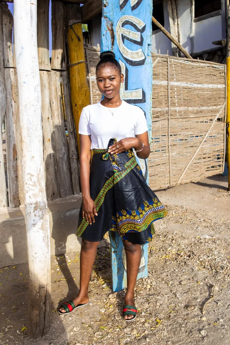 Dashiki Skirt In Black