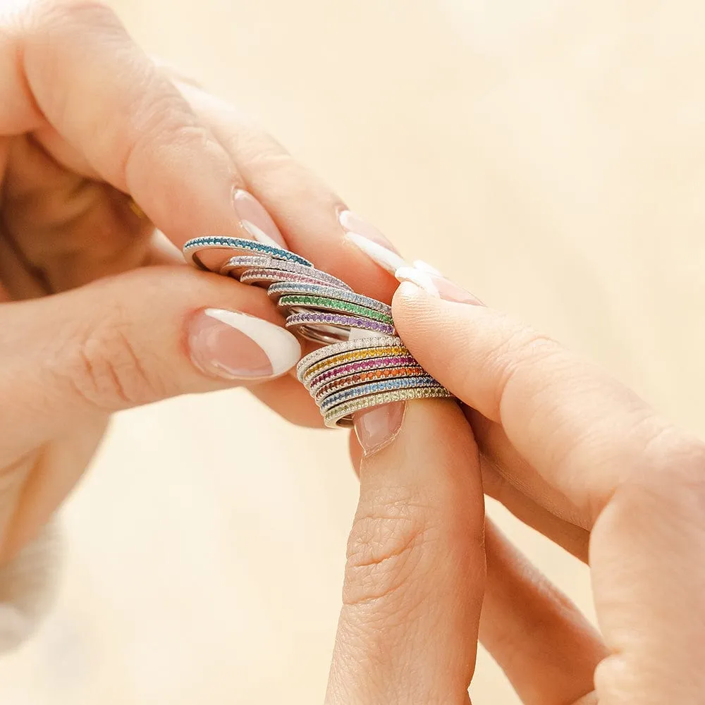 December Birthstone Stacking Ring