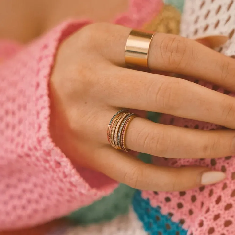 December Birthstone Stacking Ring