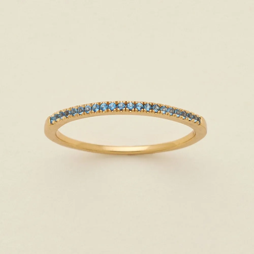 December Birthstone Stacking Ring