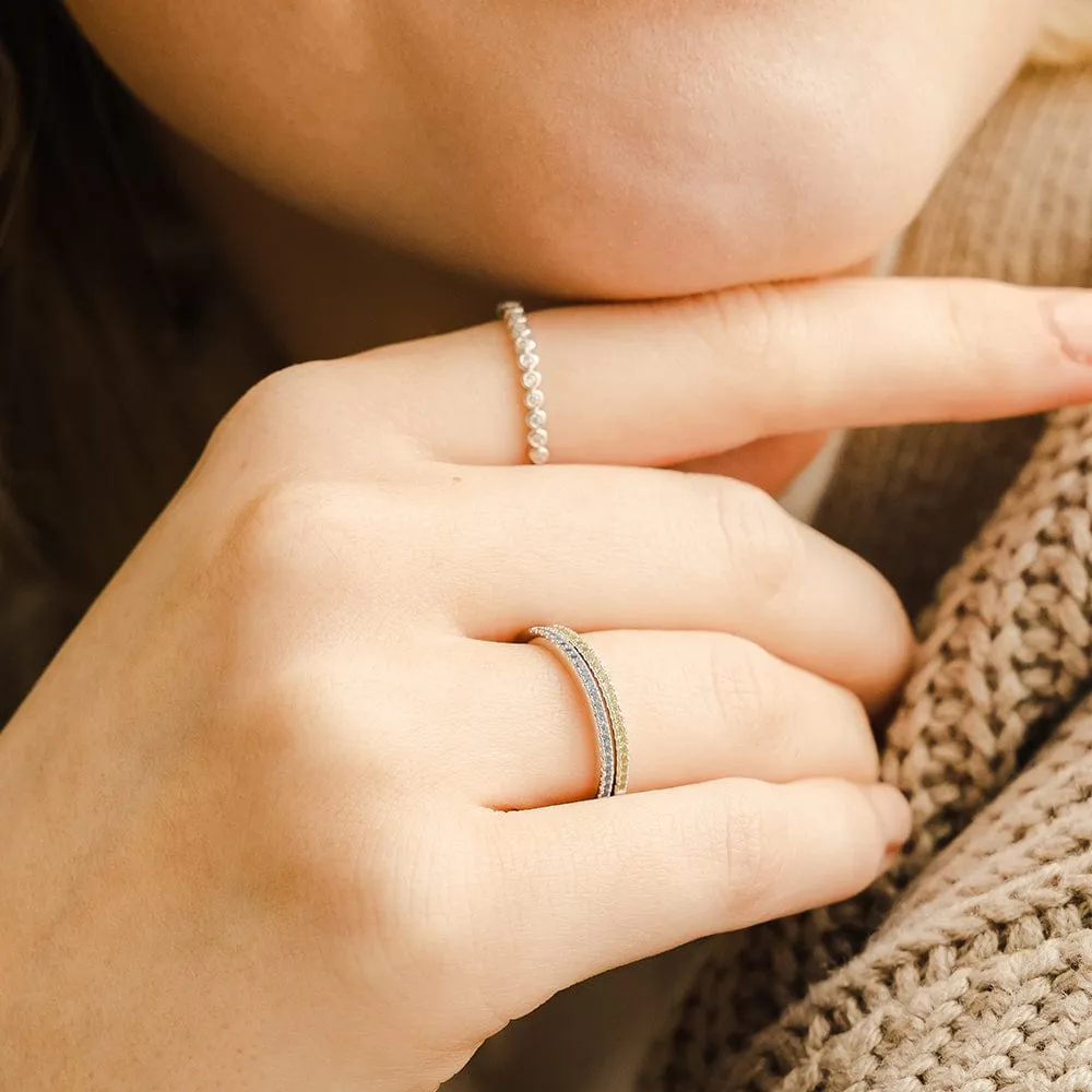 December Birthstone Stacking Ring