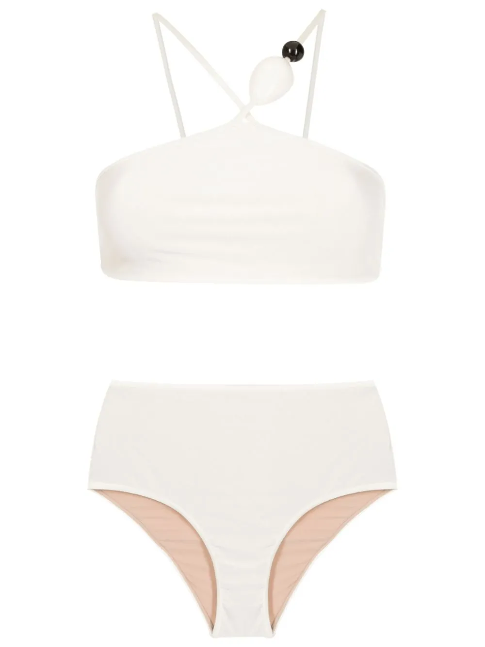 Deco Solid High-Waisted Bikini