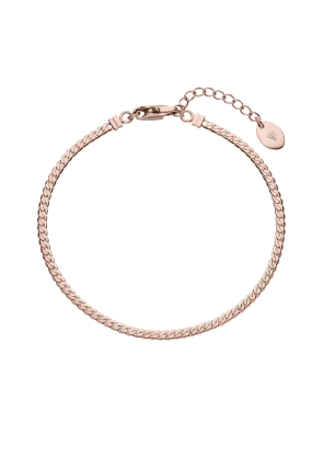 Delicate Sleek Bracelet 14K Rose Gold Plated