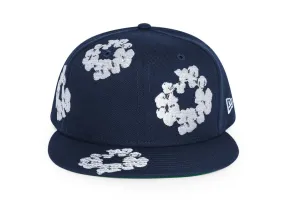 DENIM TEARS NEW ERA COTTON WREATH CAP 59/50 CAP NAVY