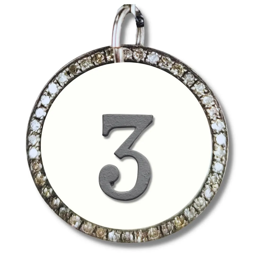 Diamond number charm