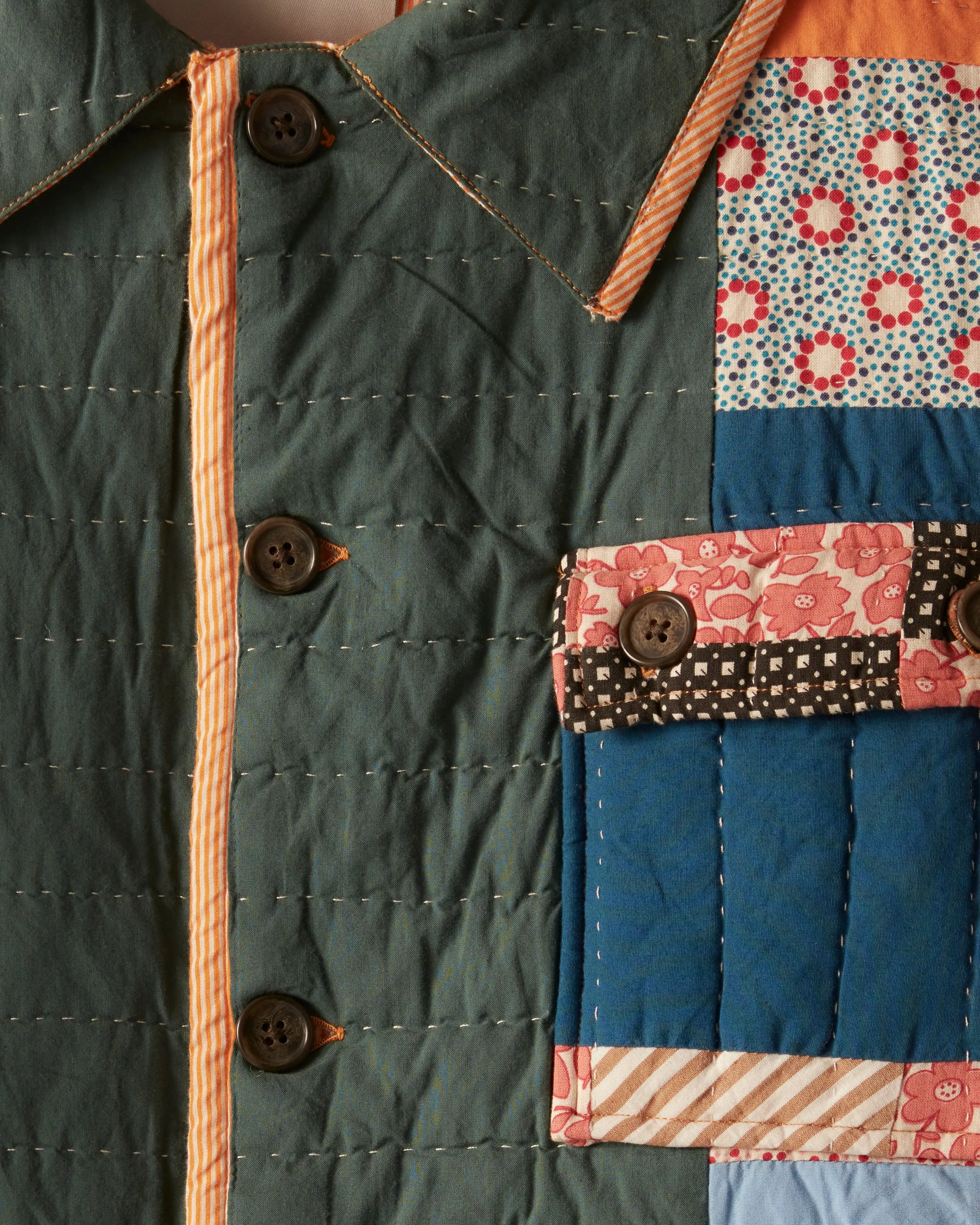 Dotted Daisy Quilt Workwear Jacket