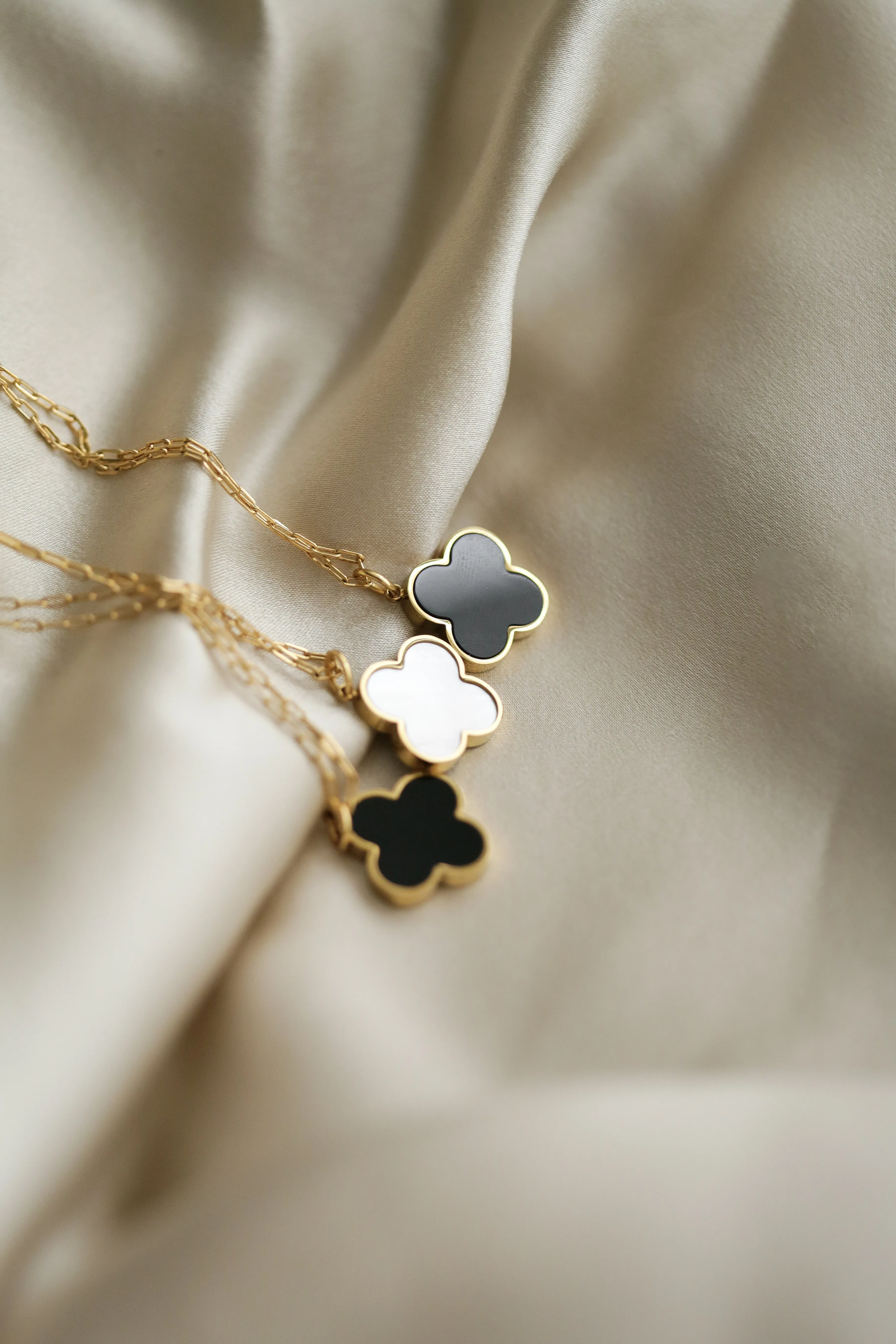 Double Side Clover Necklace