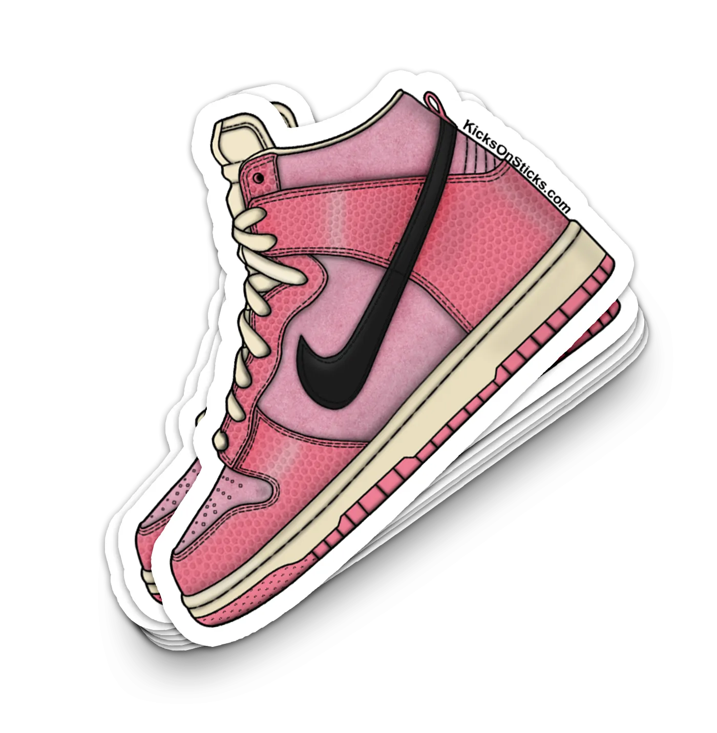 Dunk High "Hoops Pink" Sneaker Sticker