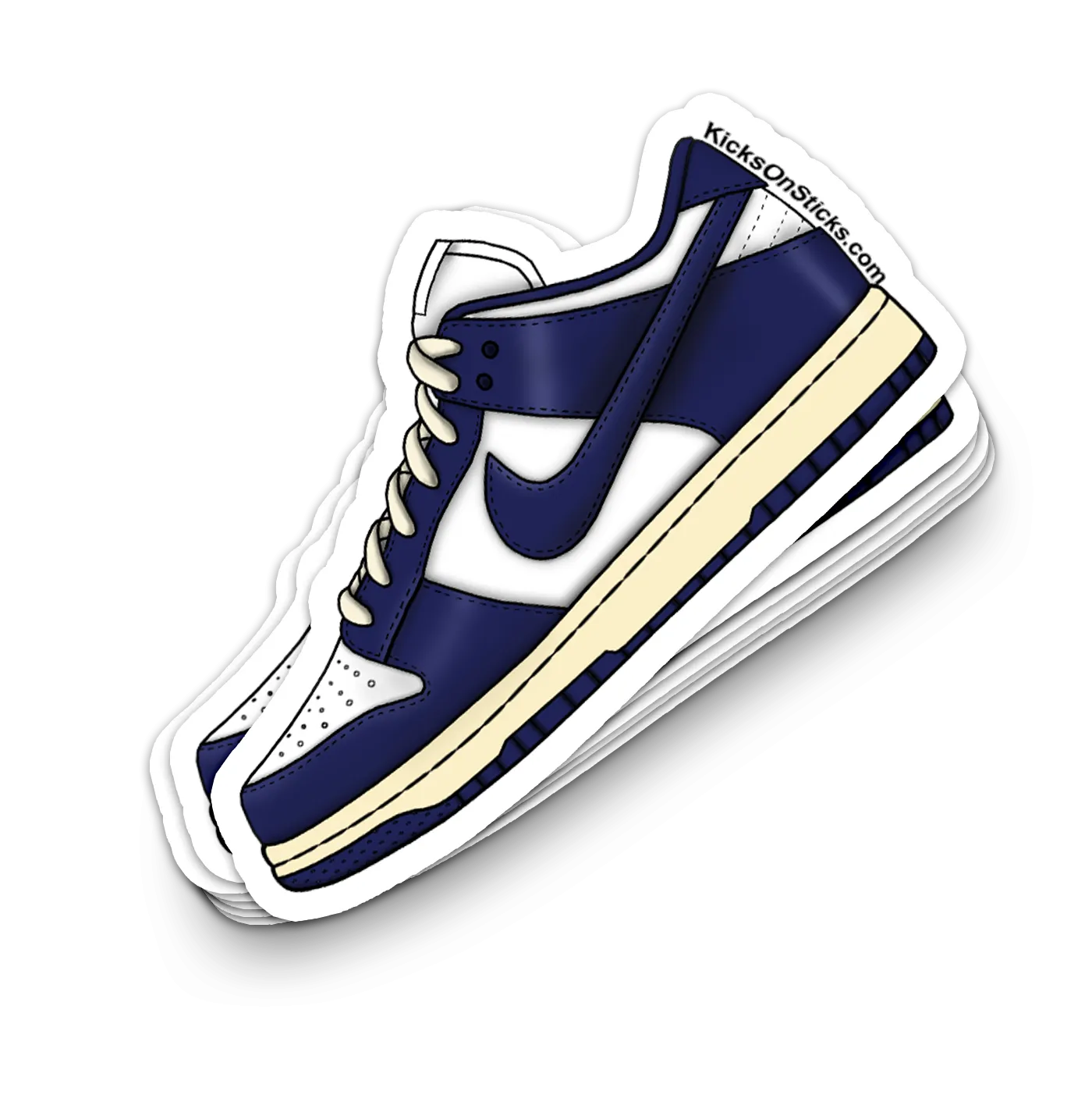 Dunk Low "Navy Vintage" Sneaker Sticker