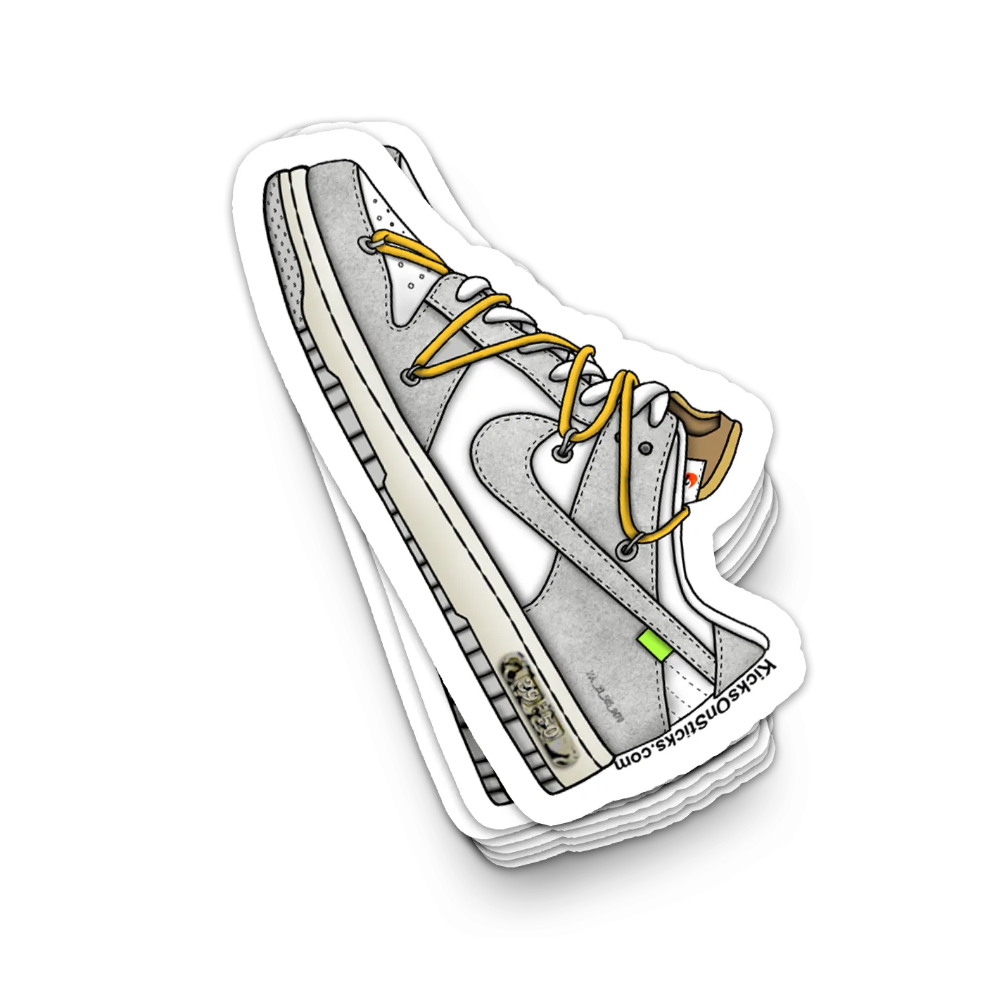 Dunk Low "Off-White Lot 39" Sneaker Sticker