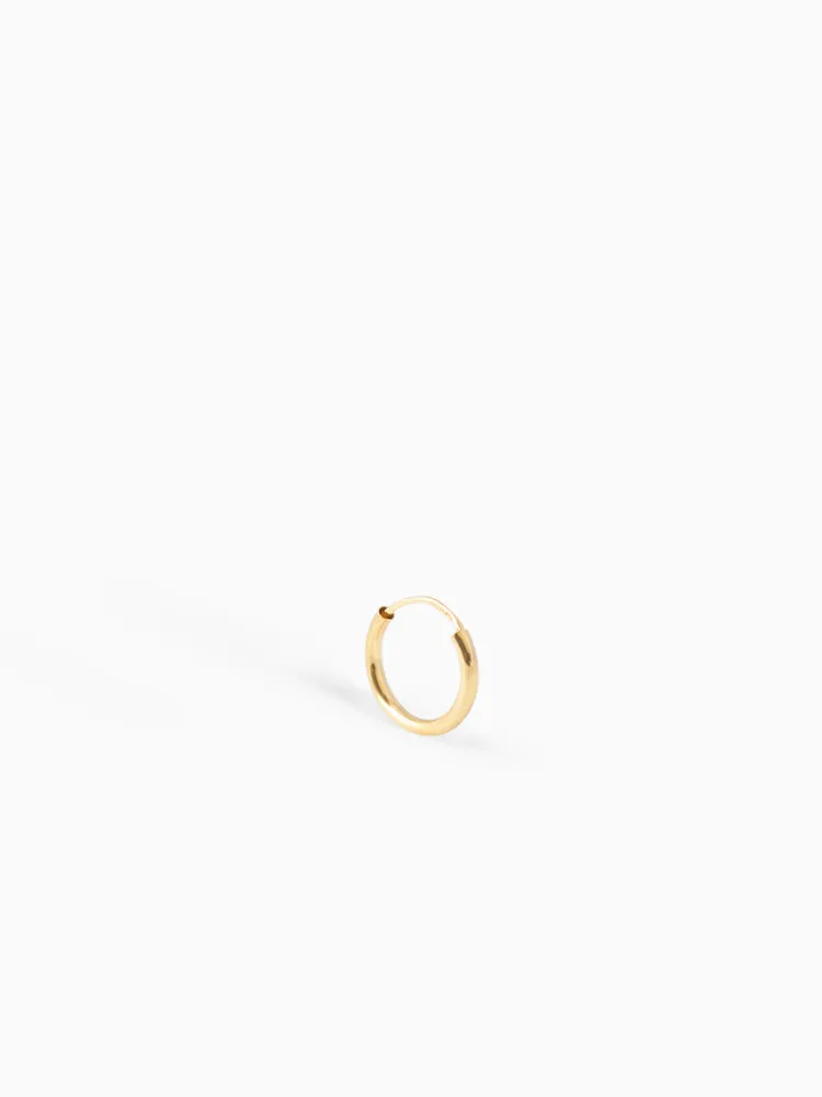 Earring Facet 13 mm 14kt Solid Gold