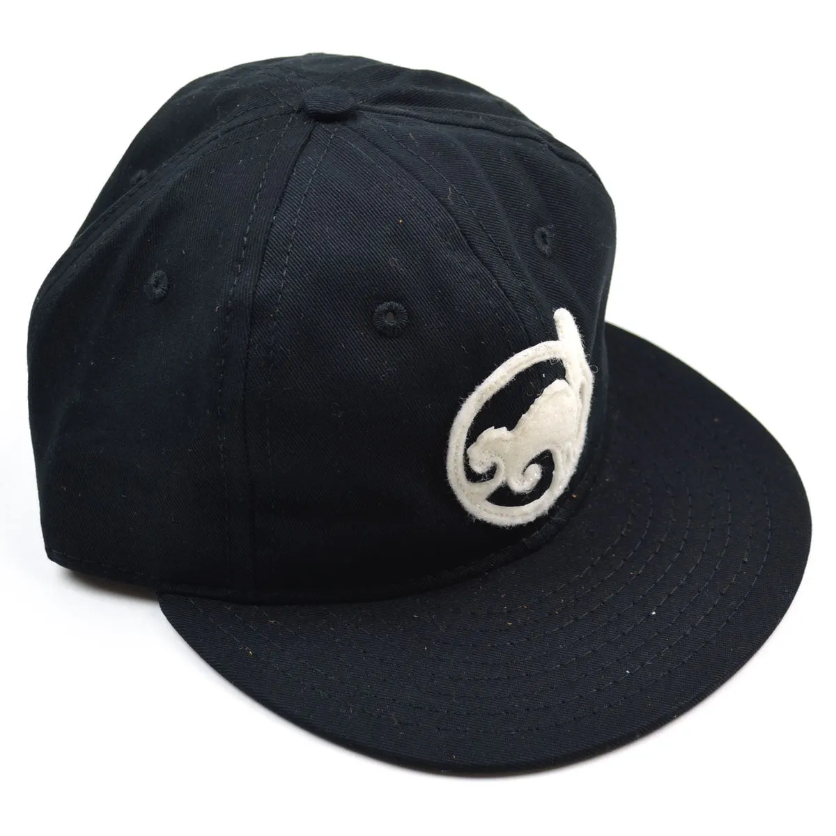 Ebbets - Aberdeen Black Cats Dugout Cap (Adjustable Cotton) - Black