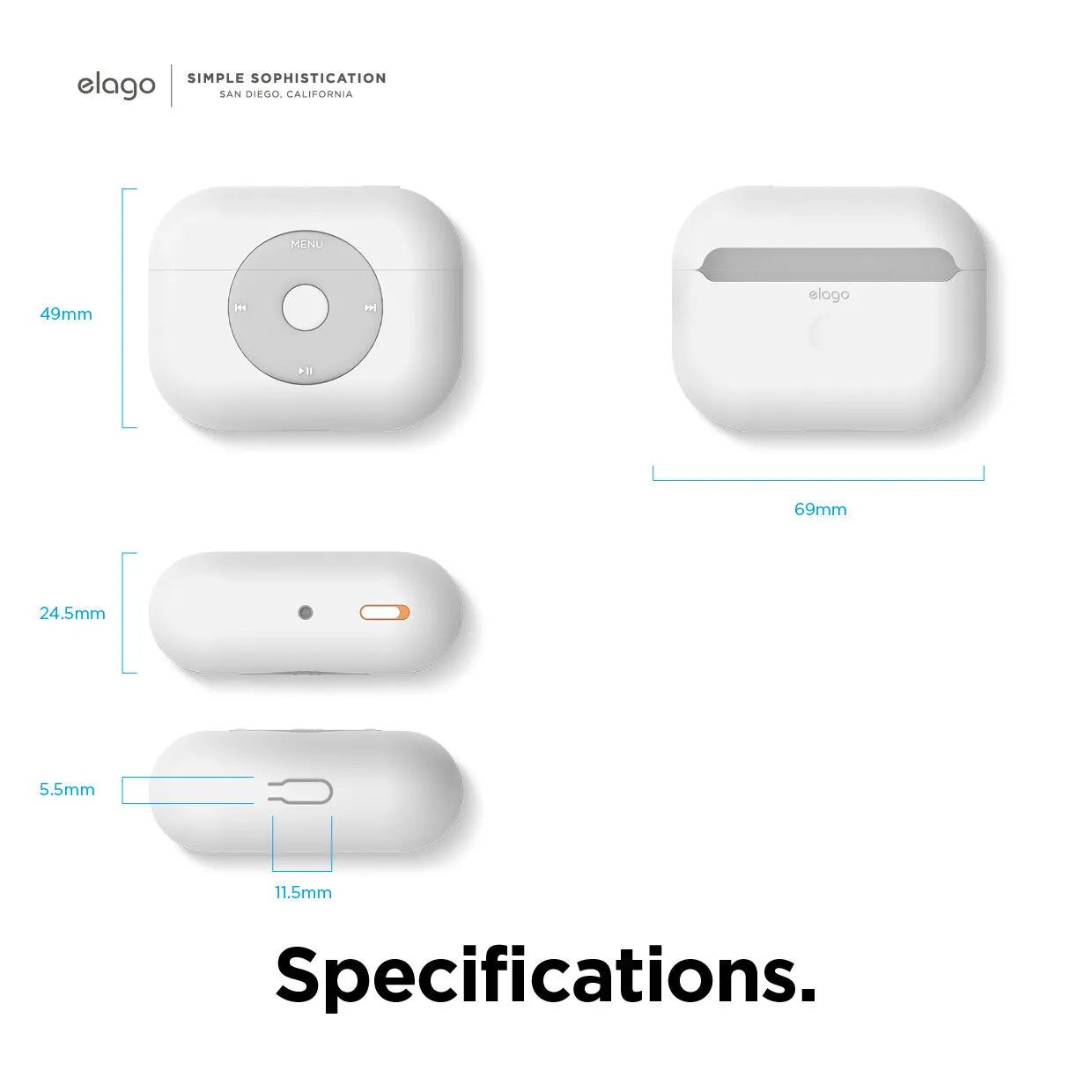 Elago AW6 AirPods Pro Case - Apple Classic Music player Design