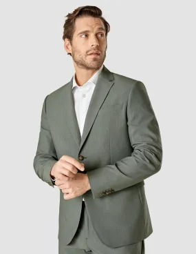 Essential Blazer Regular Green Melange