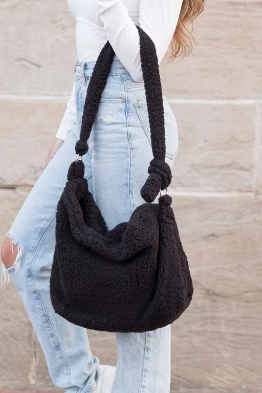 Explore More Collection - Boucle Sherpa Messenger Bag