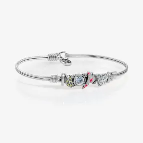 Female Cardinal Medley Bangle Bracelet