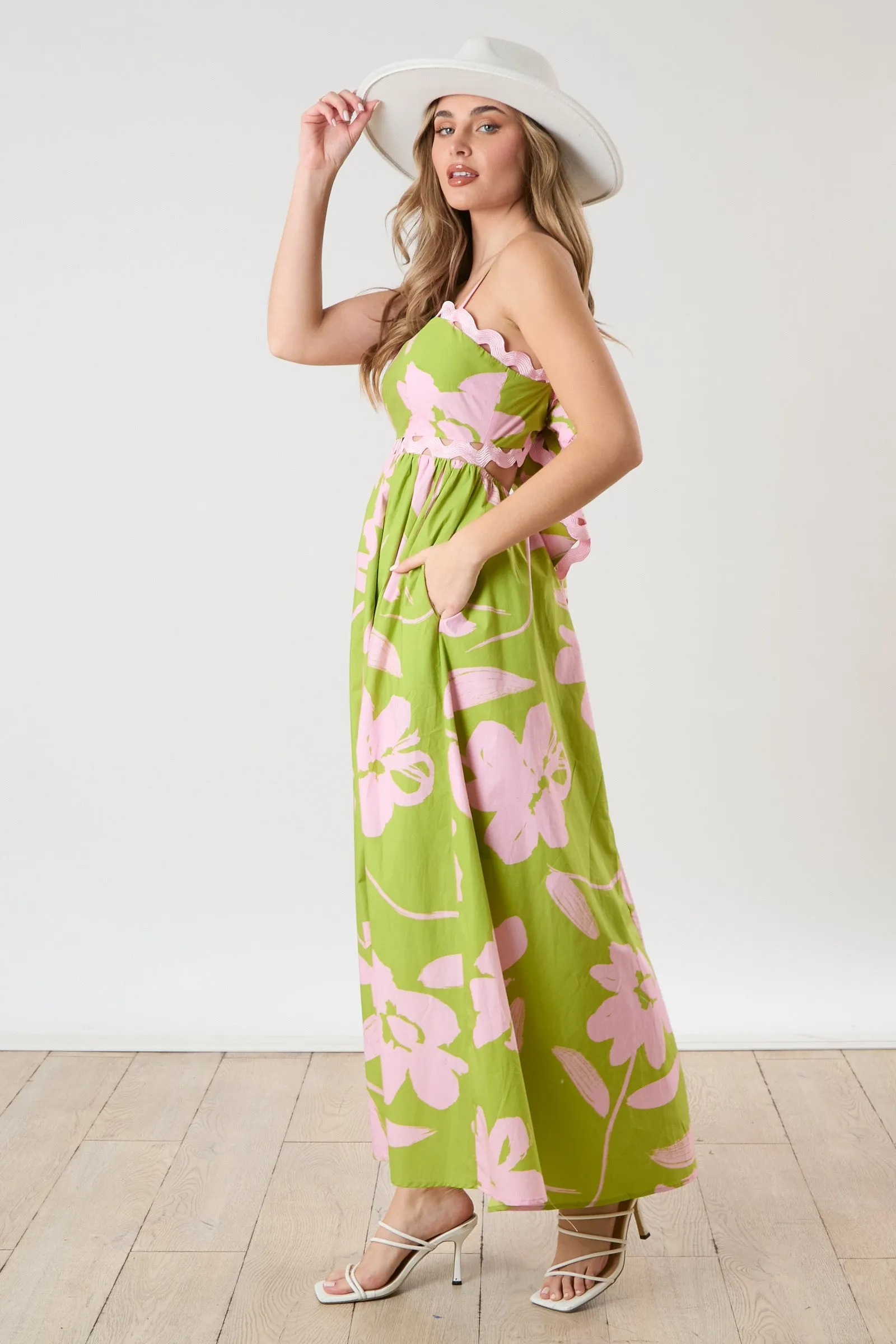 Floral Ric Rac Maxi