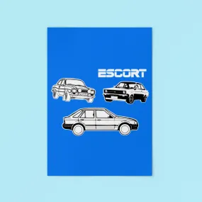 Ford Escort A3 Tin Sign