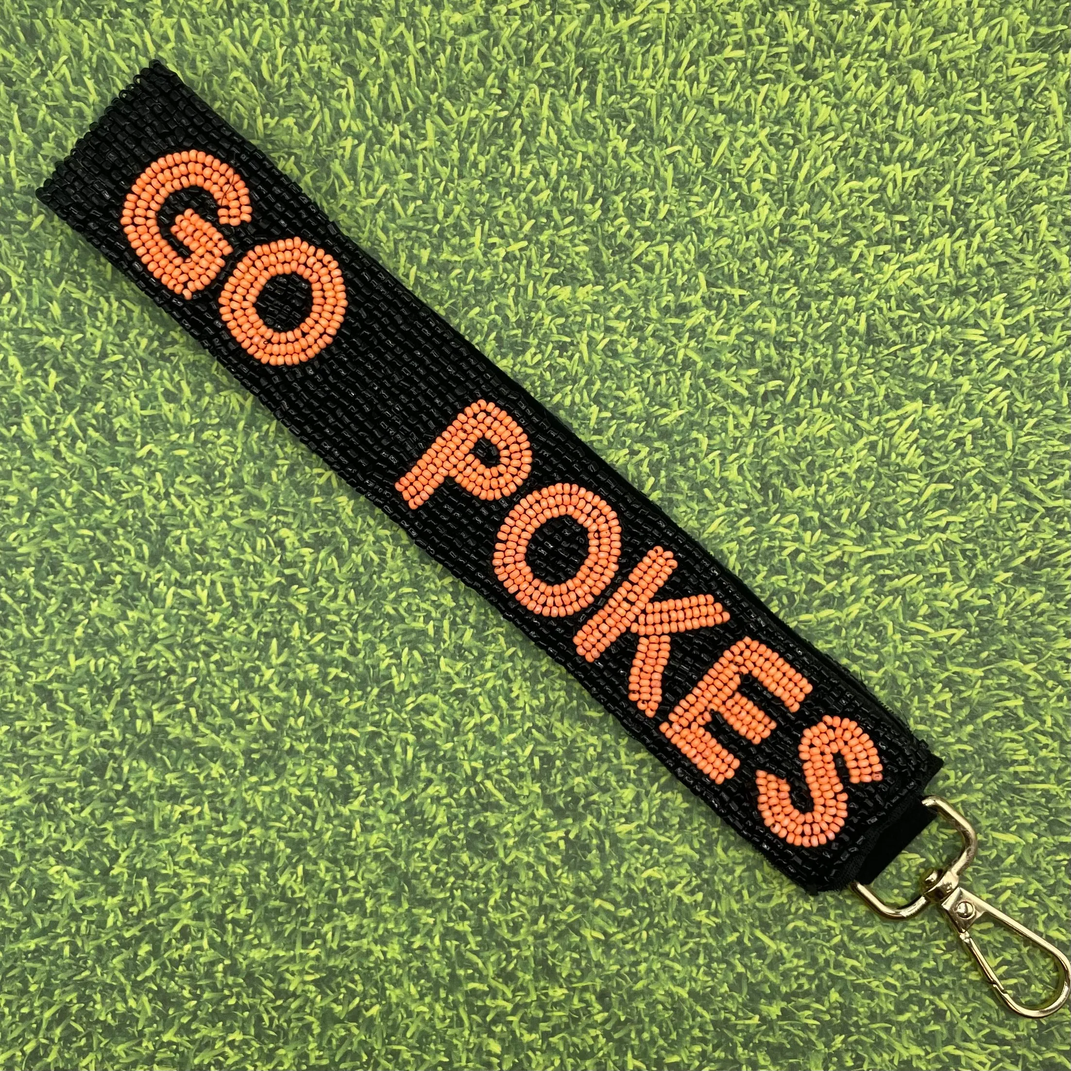 Go Pokes Beaded Keychain