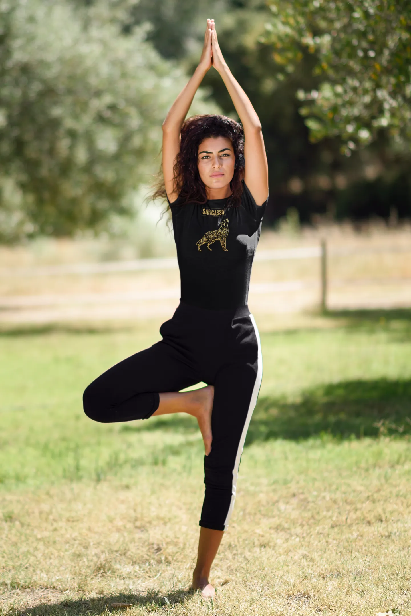 Gold Holistic Wolf, Women's Premium Tee