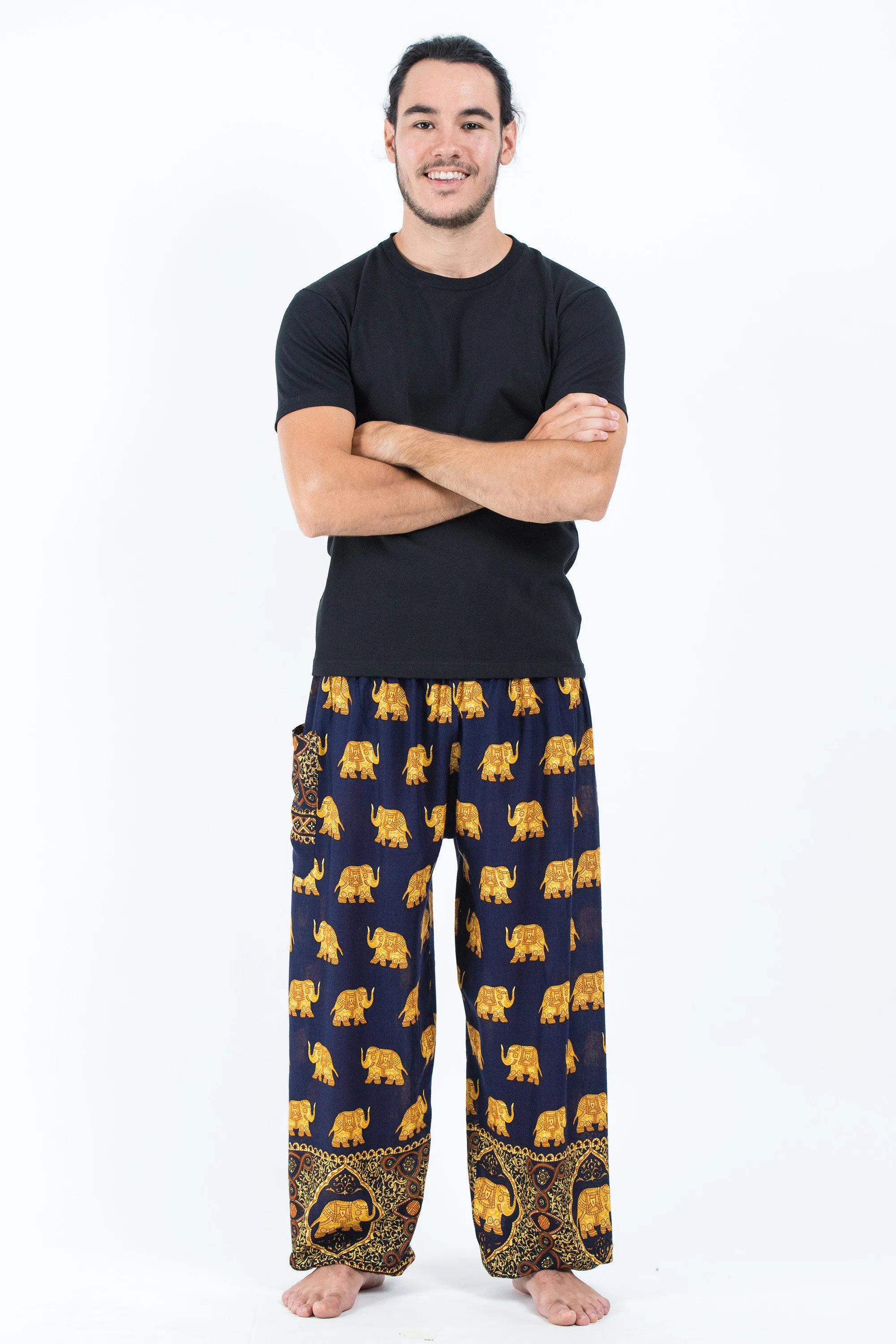 Golden Elephant Men's Elephant Pants in Navy