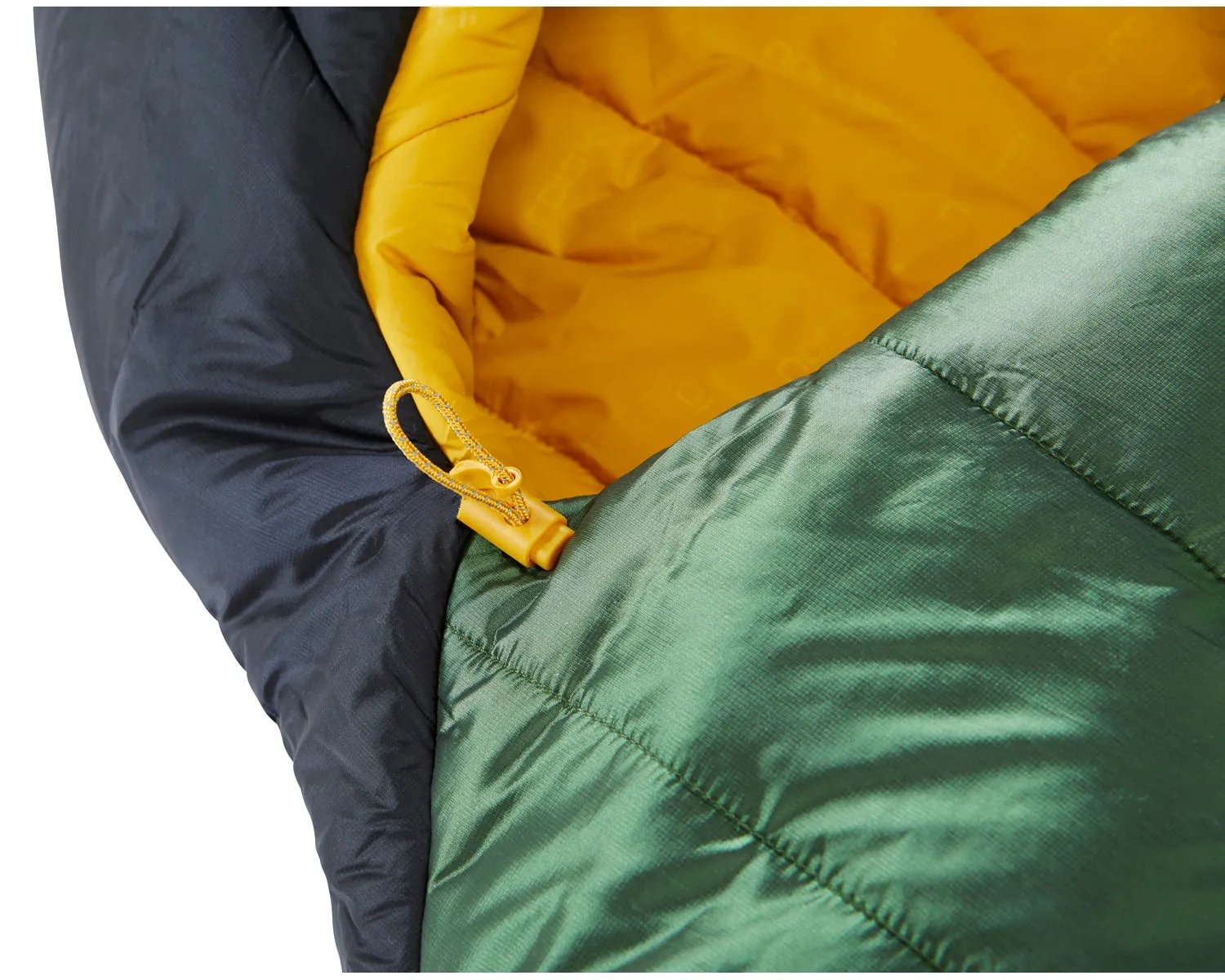 Gormsson -10° Mummy sleeping bag - Artichoke Green/Mustard Yellow/Black