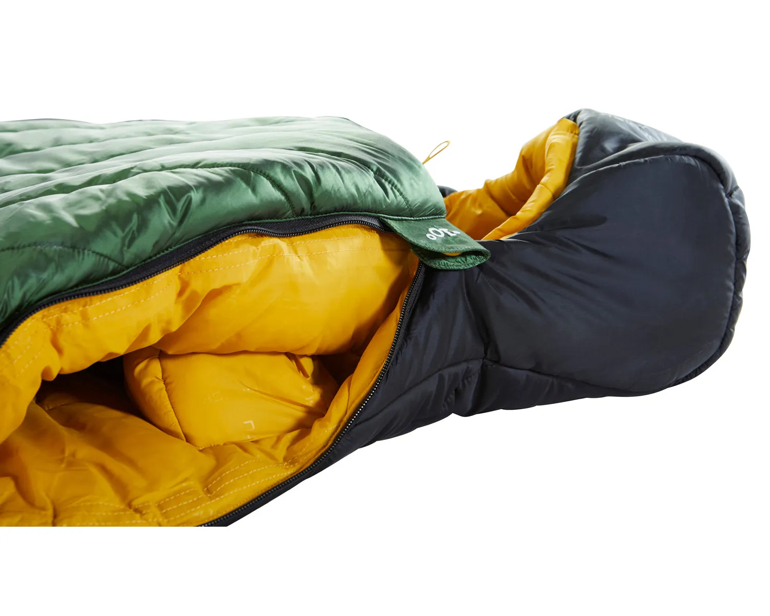 Gormsson -10° Mummy sleeping bag - Artichoke Green/Mustard Yellow/Black