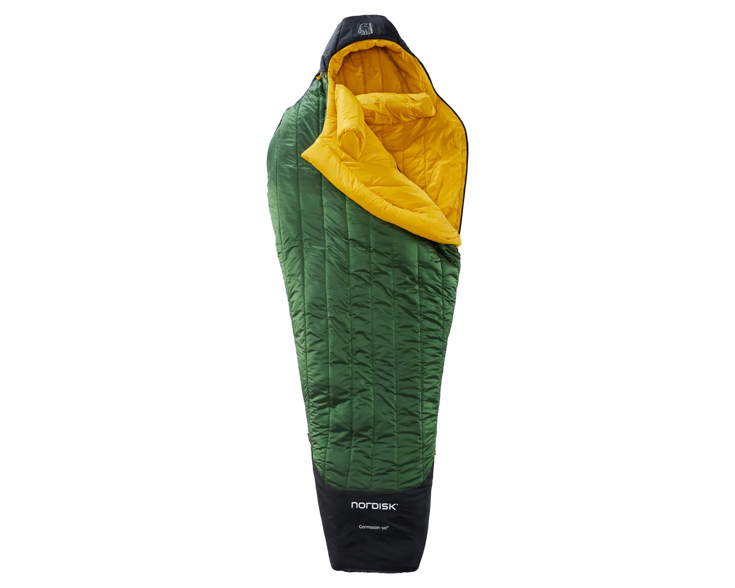 Gormsson -10° Mummy sleeping bag - Artichoke Green/Mustard Yellow/Black