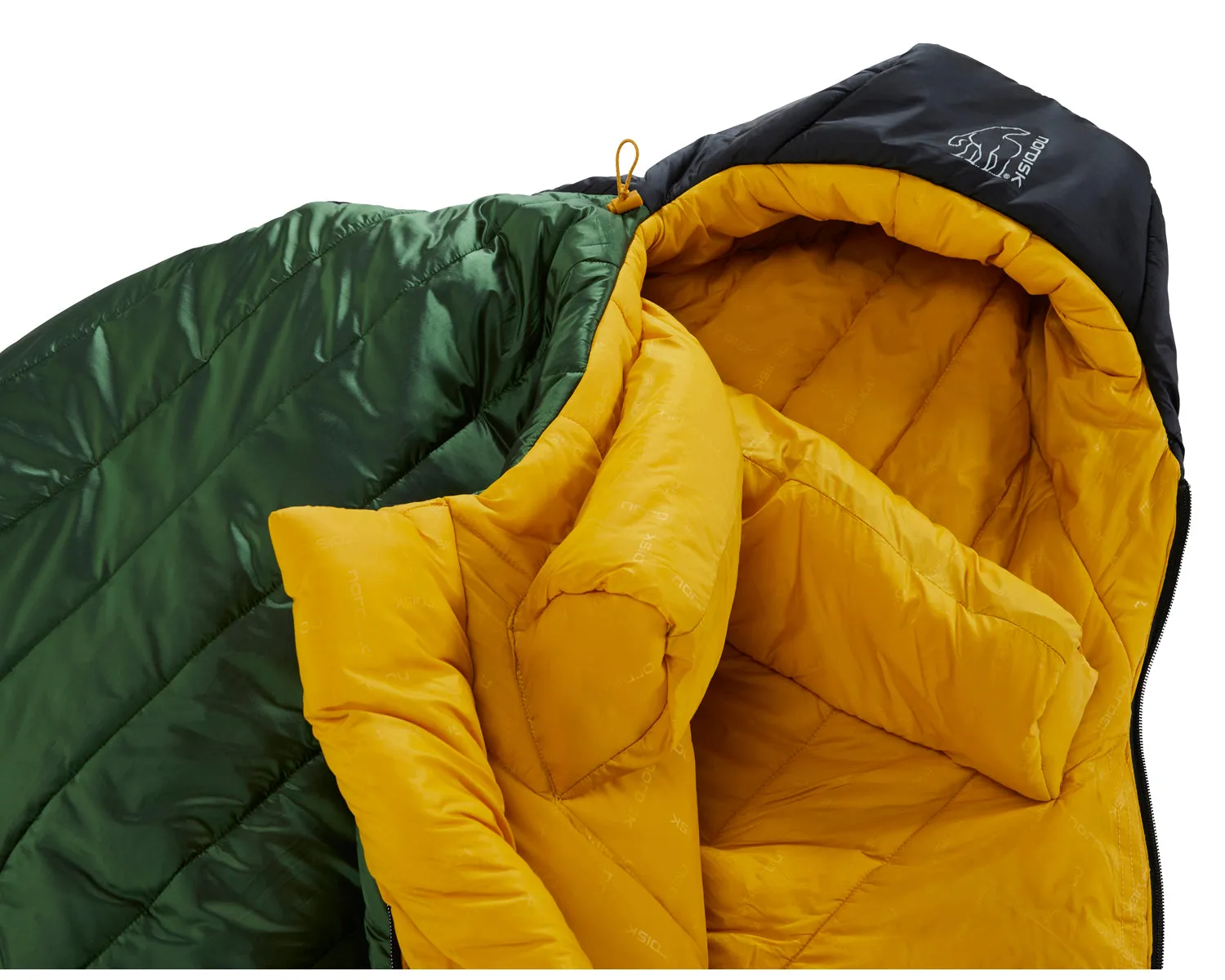 Gormsson -10° Mummy sleeping bag - Artichoke Green/Mustard Yellow/Black