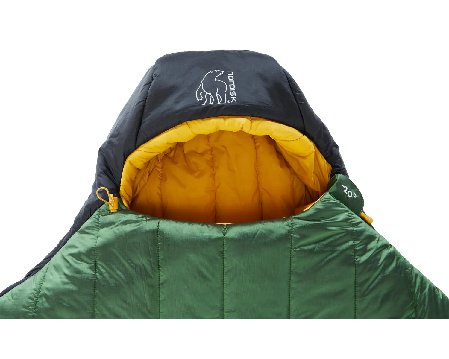 Gormsson -10° Mummy sleeping bag - Artichoke Green/Mustard Yellow/Black