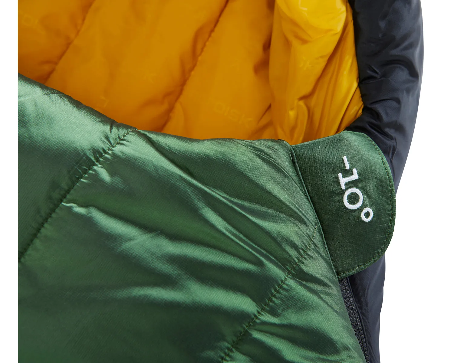 Gormsson -10° Mummy sleeping bag - Artichoke Green/Mustard Yellow/Black