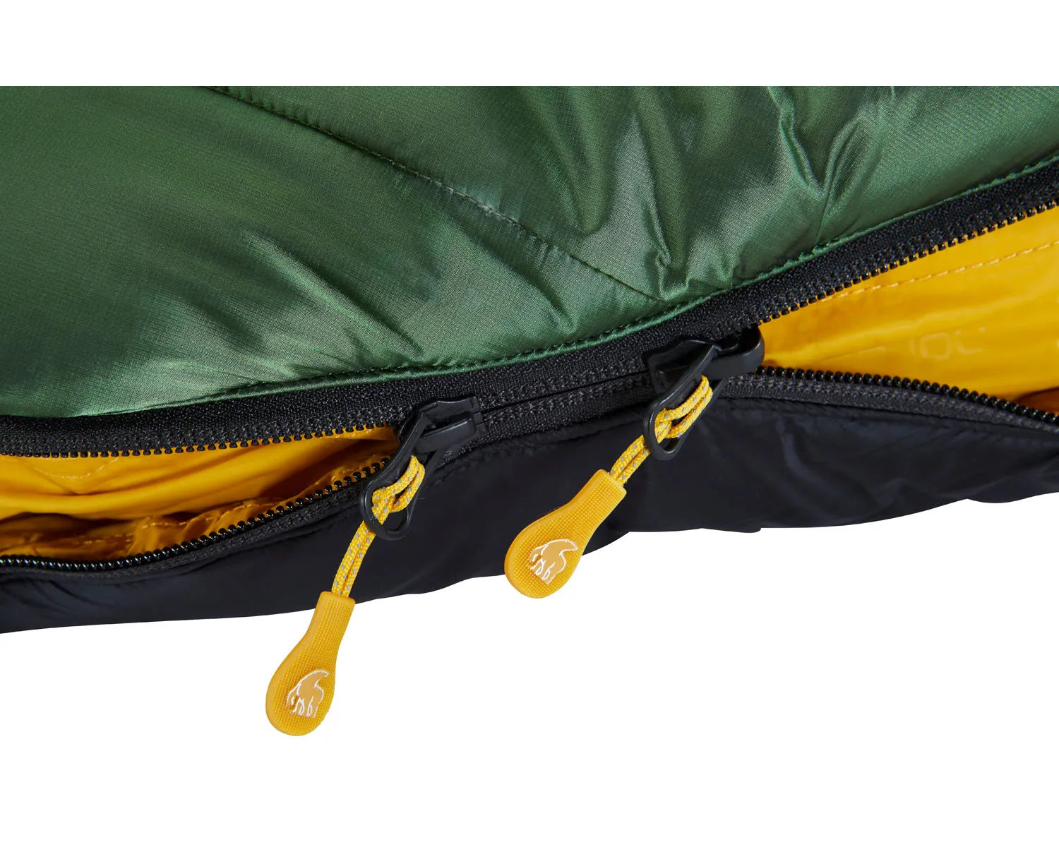 Gormsson -10° Mummy sleeping bag - Artichoke Green/Mustard Yellow/Black