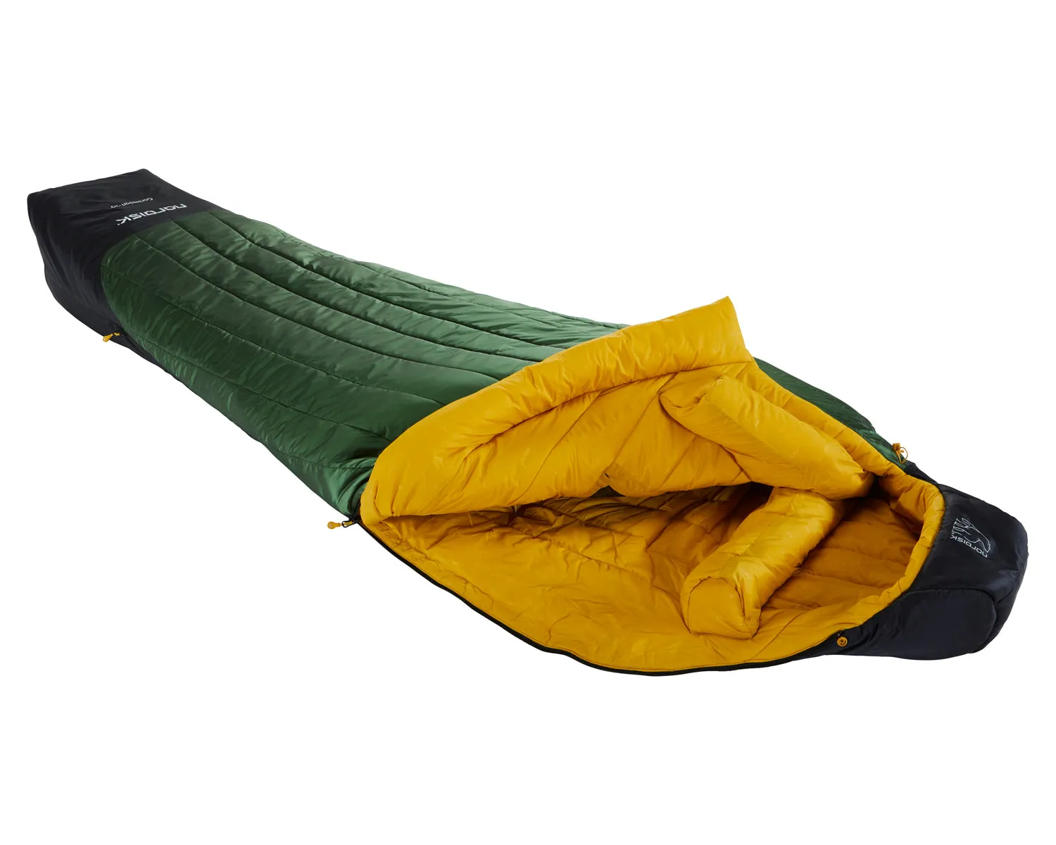 Gormsson -10° Mummy sleeping bag - Artichoke Green/Mustard Yellow/Black