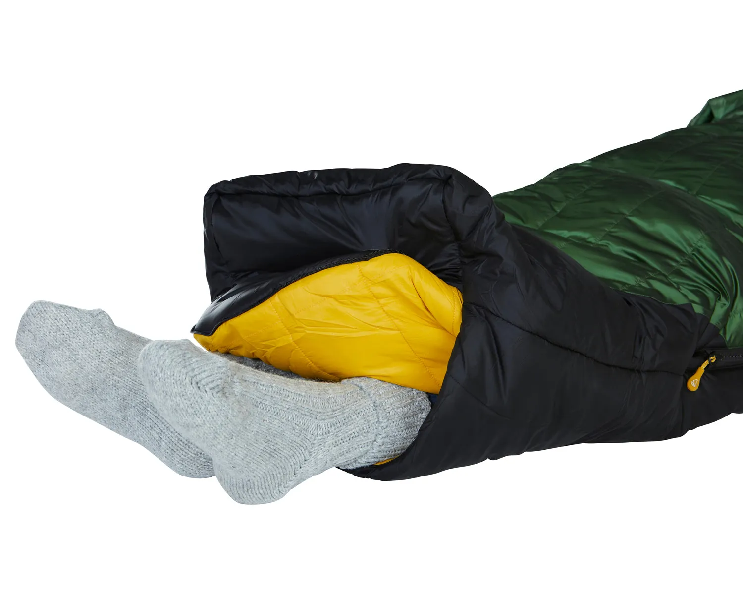 Gormsson -10° Mummy sleeping bag - Artichoke Green/Mustard Yellow/Black